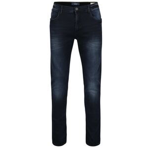 Dark Blue Jeans with Washed Effect Blend - Men