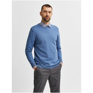 Blue Sweater Selected Homme Berg - Men