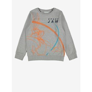 Grey boys' sweatshirt with print name it Space - unisex