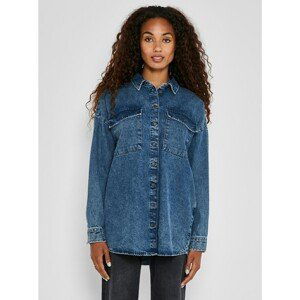 Blue Loose Denim Shirt Noisy May Flanny - Women