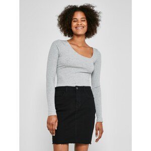 Black Denim Sheath Mini Skirt Noisy May Callie - Women