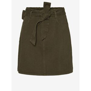 Khaki Skirt with Tie Noisy May Asta - Women