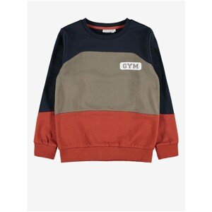 Orange-blue-beige boys' sweatshirt name it Nicco - unisex