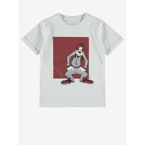 White boys' T-shirt with print name it Goofy - unisex