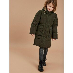 Khaki Girly Winter Quilted Coat name it Mary - Unisex