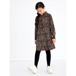 Black-brown girl patterned dress name it Nagira - unisex