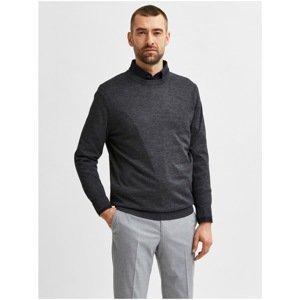 Dark Grey Men's Wool Sweater Selected Homme Town - Men