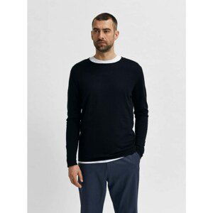 Black Sweater Selected Homme Rome - Men