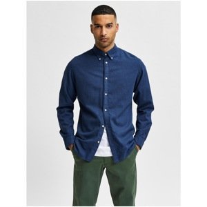 Blue Men's Flannel Shirt Selected Homme Slim Flannel - Men