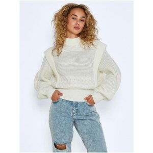 Cream sweater Noisy May Carla - Women