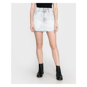 Light Grey Women's Short Denim Skirt Replay - Women's