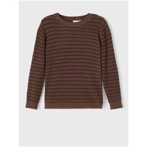 Brown striped boy sweater name it Rulf - unisex