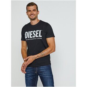Black Men's T-Shirt Diesel Diegos-Ecologo - Men's
