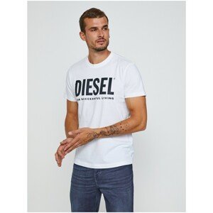 White Men's T-Shirt Diesel Diegos-Ecologo - Men's