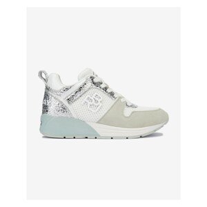 Women's Sneakers in White-Silver Replay - Womens