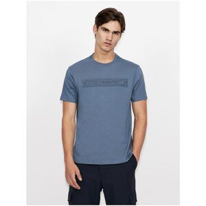 Blue Men's T-Shirt with Armani Exchange - Men's
