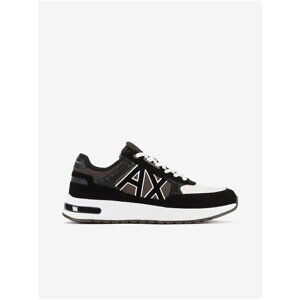 Brown-Black Men's Patterned Sneakers Armani Exchange - Men