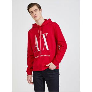 Red Men's Hoodie Armani Exchange - Men's