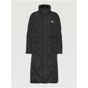 Black Women's Quilted Winter Coat Tommy Jeans - Women