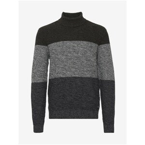 Gray Striped Sweater Blend - Men