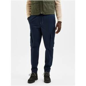 Selected Homme Kent Dark Blue Trousers with Pockets - Men