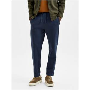 Dark Blue Basic Sweatpants Selected Homme Jacob - Mens