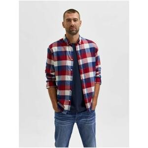 Blue-Red Checkered Shirt Selected Homme - Men
