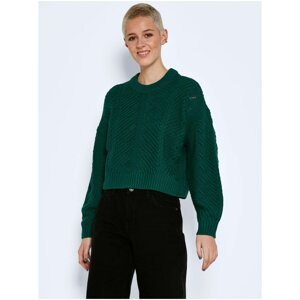 Green Ribbed Sweater Noisy May Yan - Women