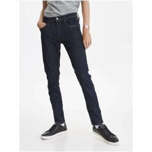 Dark Blue Slim Fit Jeans Blend - Men