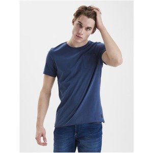 Blue Basic T-Shirt Blend Noel - Men