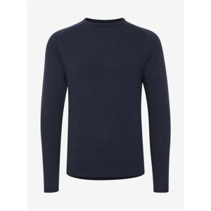 Dark Blue Ribbed Sweater Blend Norun - Men