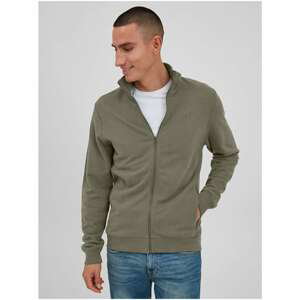 Khaki Zipper Sweatshirt Blend Avebury - Mens