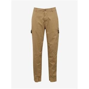 Light Brown Trousers with Pockets Blend Nan - Men