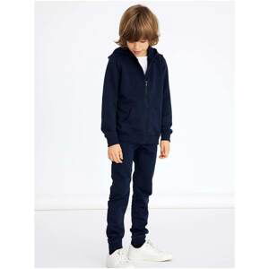 Dark blue boys' hoodie name it Nesweat - unisex