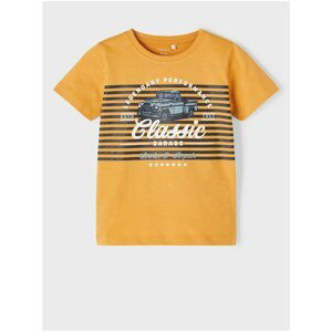 Orange boys' T-shirt name it Bertel - unisex