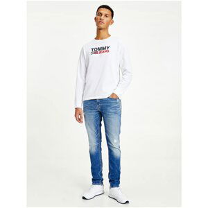 White Men's T-Shirt with Tommy Jeans - Men's