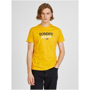 Yellow Men's T-Shirt with Tommy Jeans Print - Men's