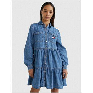 Blue Women's Denim Shirt Dress Tommy Jeans - Women