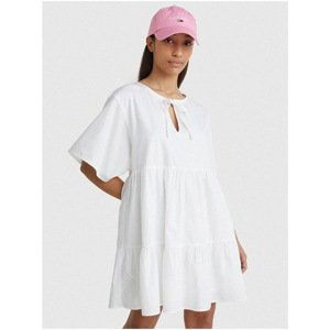 White Women's Loose Dress Tommy Jeans - Women