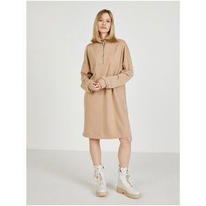 Beige Sweatshirt Dress Noisy May Kaylee - Women