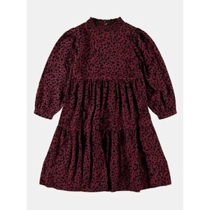 Burgundy Girl Patterned Dress Name It - Unisex