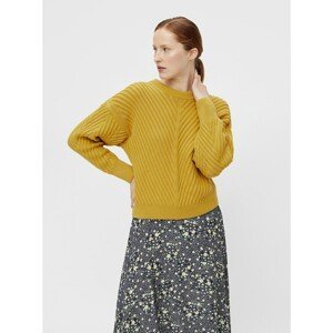 Yellow loose sweater . OBJECT Alexandra - Women