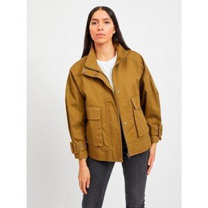 Khaki jacket with pockets . OBJECT Petra - Ladies