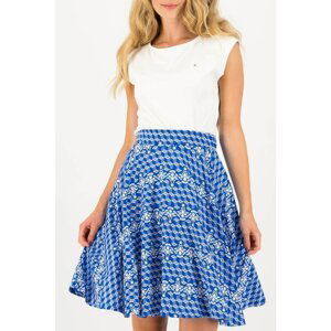 Blue Ladies Patterned Skirt Blutsgeschwister Dutch Delft - Ladies