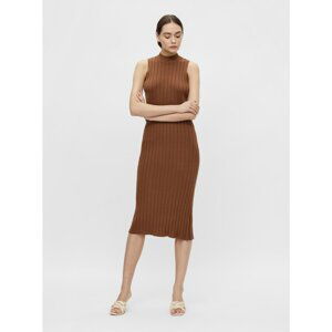 Brown sheath midishats . OBJECT Amira - Women