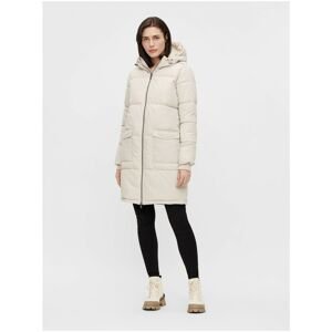 Creamy quilted coat . OBJECT Zhanna - Women
