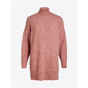 Pink long turtleneck with an admixture of wool . OBJECT Nete - Women