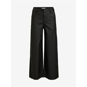 Black wide trousers with finish . OBJECT Belle - Women