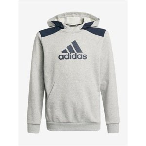 Blue-Grey Boys Hoodie adidas Performance B Bos HD - Unisex