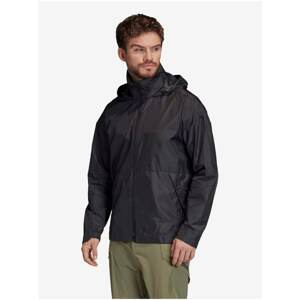 Black men's lightweight jacket with adidas Performance Urban Wind hood. - Men's